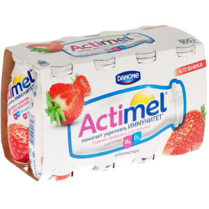 Actimel Питьевой йогурт клубника 95 г