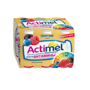 Actimel Питьевой йогурт ягодный микс 95 г